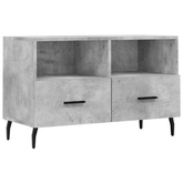 Szafka pod TV, szarość betonu, 80x36x50 cm vidaXL