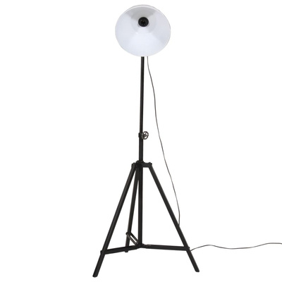 Lampa stojąca, 25 W, biała, 61x61x90/150 cm, E27