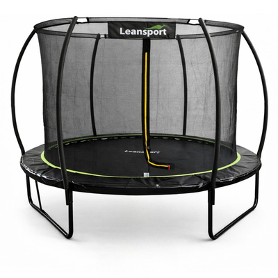 Trampolina Ogrodowa LEAN Z Siatką Wewnętrzną Czarno-Zielona 183CM 6FT