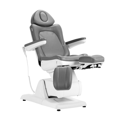 Fotel kosmetyczny elektr. Azzurro 870S pedi 3 siln. szary 109082