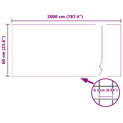 Siatka na owady Biały 60 x 2000 cm Włókno szklane