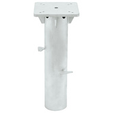 Podstawa pod parasol, in-ground, srebrna, 16x16x39,5 cm, stal