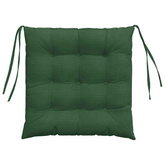 Poduszki na siedziska 4 pcs Ciemna zieleń 40 x 40 x 6 cm