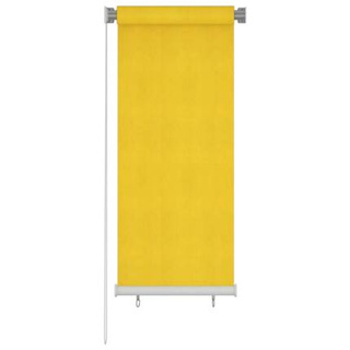 vidaXL Roleta zewnętrzna, 60x140 cm, żółta, HDPE
