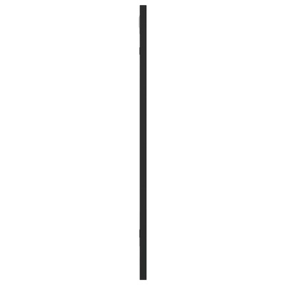 vidaXL Lustro ścienne, czarne, 30x60 cm, prostokątne, żelazo