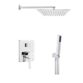 Zestaw podtynkowa z baterią podtynkową 2-funkcyjną Glamour chrom Invena