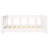 vidaXL Legowisko dla psa, białe, 75,5x55,5x28 cm, lite drewno sosnowe