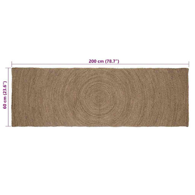 Dywany pokojowe Szary 60 x 200 cm Juta