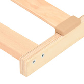 Stelaż z listew Brązowy 120 x 190 cm Drewno bukowe