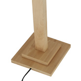 alset lampa podłogowa drewno buk + srebrny 1x18w led 4000