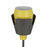 Lampka nocna Falun czarno-żółta metalowa nowoczesna E27