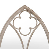 vidaXL Lustro ogrodowe, piaskowe, 100x45 cm, żelazne