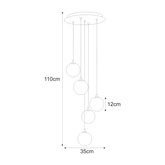 Lampa wisząca K-5551 z serii ASPEN