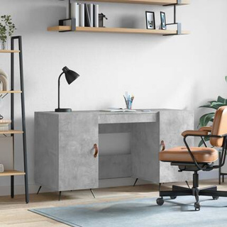 vidaXL Biurko, szarość betonu, 140x50x75 cm, materiał drewnopochodny model standard