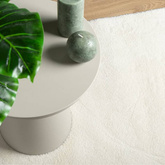 vidaXL Dywan OVIEDO z krótkim włosiem, kremowy, 160x160 cm