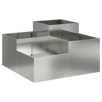 Doniczka ogrodowa Srebrny 80 x 80 x 48 cm Stal galwanizowana