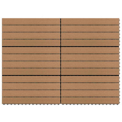 Płytka Tarasowa 6 pcs Brązowy 60 x 30 cm