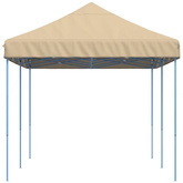 vidaXL Składany namiot imprezowy typu pop-up, beżowy, 580x292x315 cm