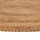 vidaXL Ręcznie pleciony dywan z juty, 150 cm, okrągły