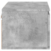 vidaXL Wiszące szafki nocne z LED, 2 szt., szarość betonu