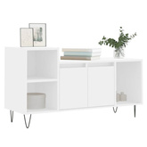 vidaXL Szafka pod TV, biała, 100x35x55 cm, materiał drewnopochodny