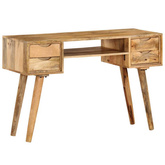 vidaXL Biurko z litego drewna mango, 115 x 47 x 76 cm