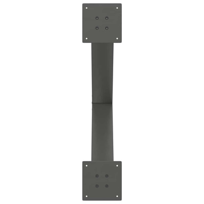 Nogi do stołu jadalnego w kształcie litery X 2 szt. Antracyt 80x(72-73) cm Stal