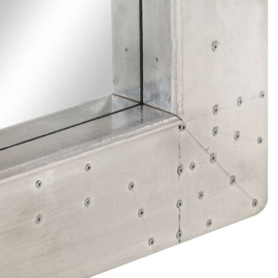 vidaXL Lustro ścienne w stylu Aviator, 80x50 cm, metalowe