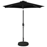 Parasol ogrodowy z oświetleniem LED i podstawą 230 x 230 cm