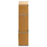 Stojak na drewno, wygląd drewna, 120x45x210 cm, stal galwanizowana
