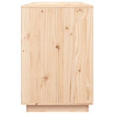vidaXL Biurko, 140x50x75 cm, lite drewno sosnowe