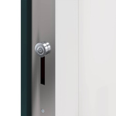 Drzwi Frontowe 98 x 208 cm PVC antracytowy