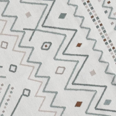 vidaXL Dywanik beżowo-niebieski 80x150 cm bawełniany