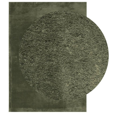 vidaXL Dywan HUARTE z krótkim włosiem, zielony, 140x200 cm
