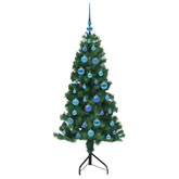 Rogowa Sztuczna Choinka z podstawą Zielony 150 cm PVC i Metal