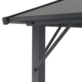 Altana ogrodowa z zadaszeniem, aluminiowa, 3 x 3 m, antracytowa