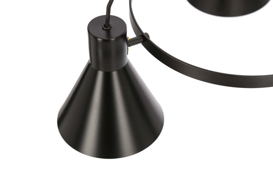 Lampa wisząca More czarno-złota metalowa do salonu 7xE14
