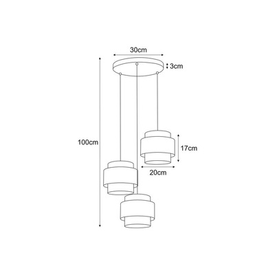 Lampa wisząca K-5172 z serii ETELA