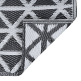 vidaXL Dywan na zewnątrz, czarny, 190x290 cm, PP