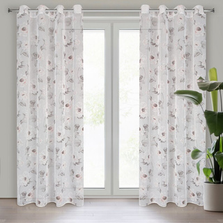 Bessy biała 140x250 Zasłona