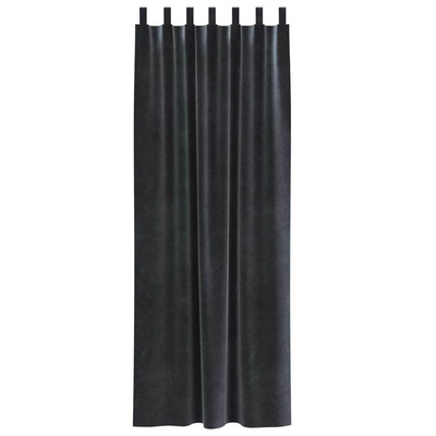 Zasłony zaciemniające 2 pcs Ciemnoszary 140 x 260 cm Aksamit
