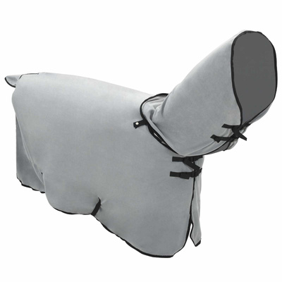 Koc dla Koni Pełny jasnoszary i różowy 85 cm Polar poliesterowy