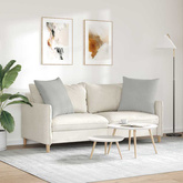 Poduszki na sofę 2 pcs Jasnoszary 60 x 60 cm tkanina