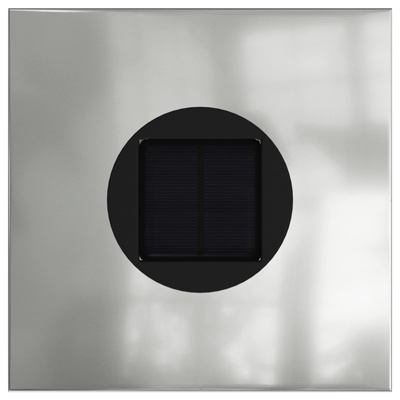 Słoneczna LED lampa na ścieżkę 2 pcs Srebrny Stal ocynkowana