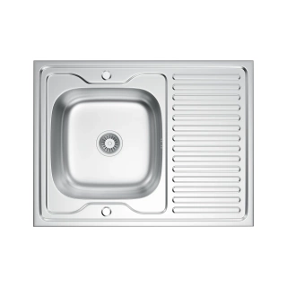 Zlewozmywak stalowy nakładany MAGNUS satyna/inox