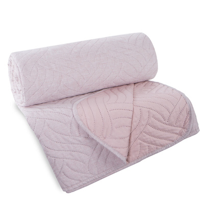 Narzuta Len różowa 240x220