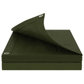 Plandeka z oczkami zielony 8 x 8 m 260 gsm PE