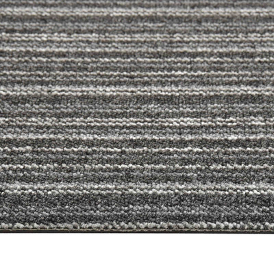 Dywan 20 pcs Antracytowy w paski 50 x 50 cm 100% polipropylen