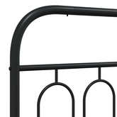 Metalowe wymienne wezgłowie, czarne, 100 cm
