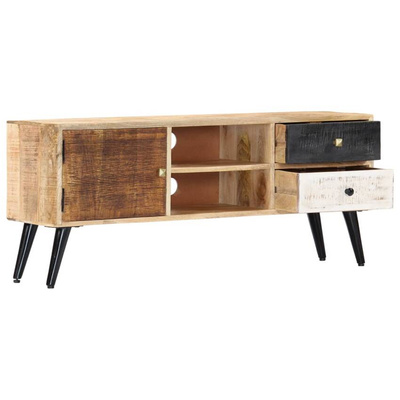 vidaXL Szafka pod TV, 115 x 30 x 47 cm, lite drewno mango